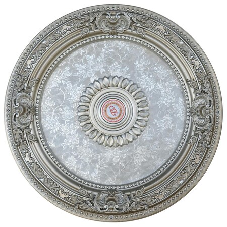 Standalone Petite Round Champagne Ceiling Medallion, Silver ST2649019